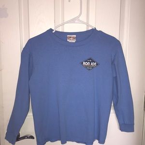 Blue kids Ron Jon Surf Shop long sleeve tee
